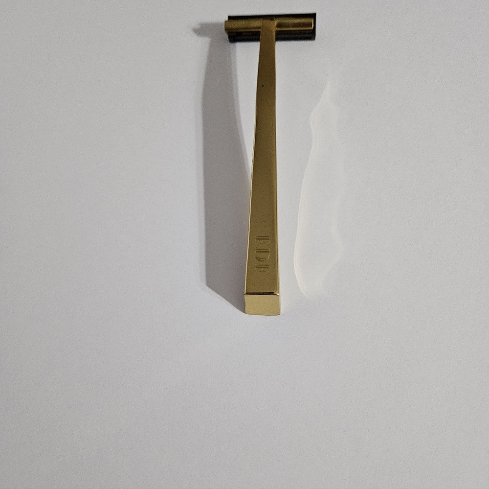 Vintage Avon Personalized Solid Brass Shaving Raz… - image 1